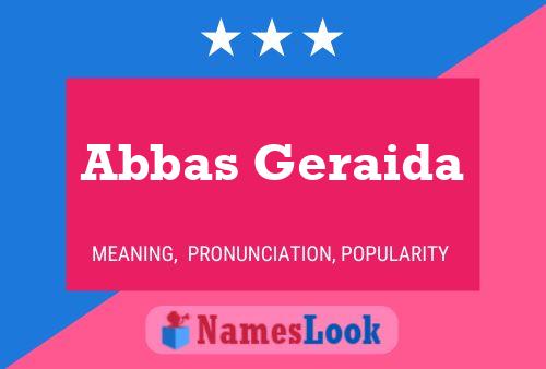 Poster del nome Abbas Geraida