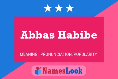 Poster del nome Abbas Habibe