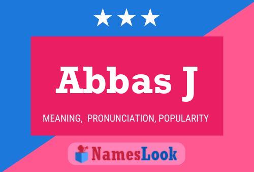 Poster del nome Abbas J