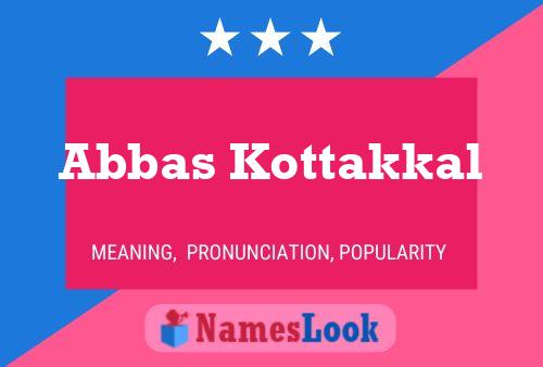 Poster del nome Abbas Kottakkal