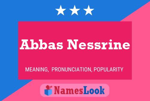 Poster del nome Abbas Nessrine