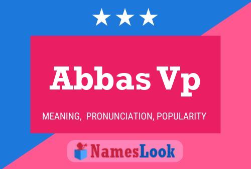 Poster del nome Abbas Vp