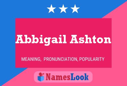 Poster del nome Abbigail Ashton