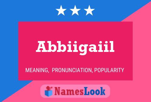 Poster del nome Abbiigaiil