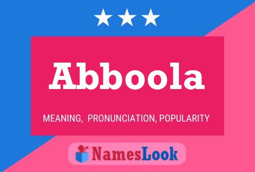 Poster del nome Abboola