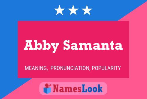 Poster del nome Abby Samanta