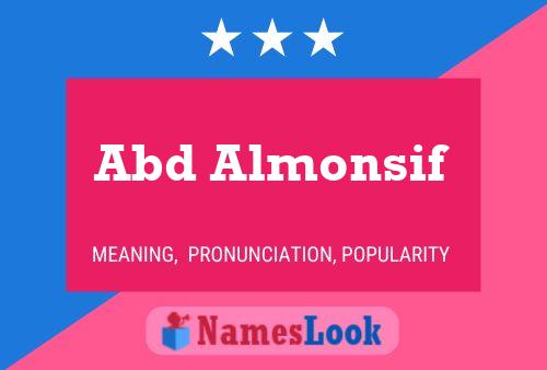 Poster del nome Abd Almonsif