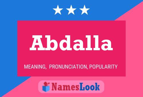 Poster del nome Abdalla