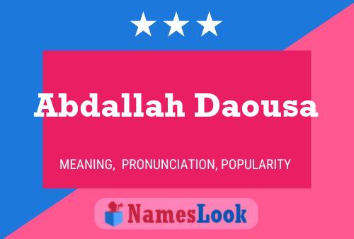 Poster del nome Abdallah Daousa