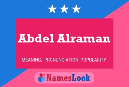 Poster del nome Abdel Alraman