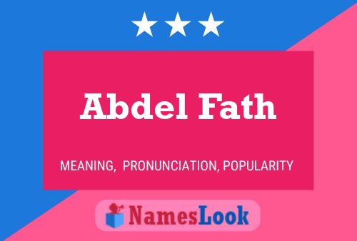 Poster del nome Abdel Fath