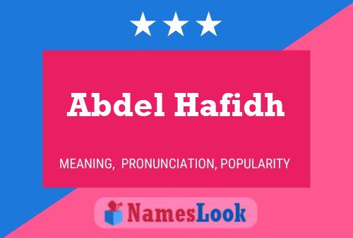 Poster del nome Abdel Hafidh