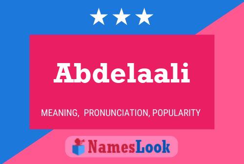 Poster del nome Abdelaali