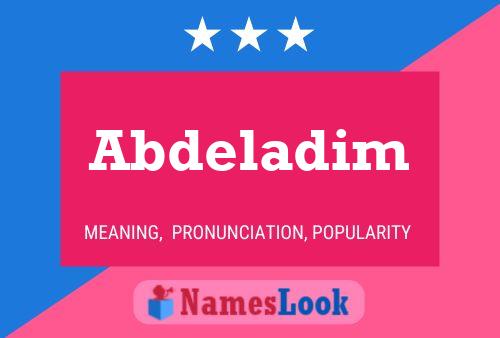 Poster del nome Abdeladim