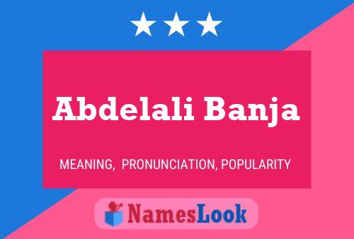 Poster del nome Abdelali Banja