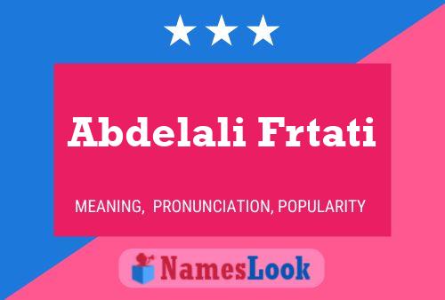 Poster del nome Abdelali Frtati