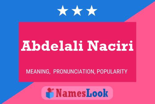 Poster del nome Abdelali Naciri