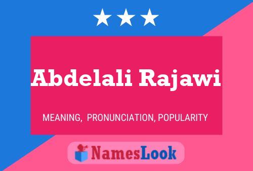 Poster del nome Abdelali Rajawi