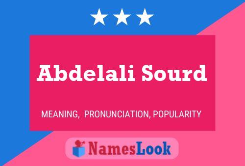 Poster del nome Abdelali Sourd