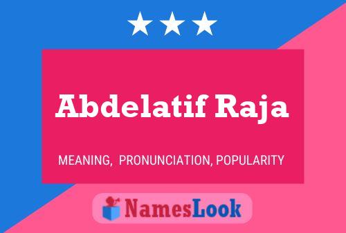 Poster del nome Abdelatif Raja