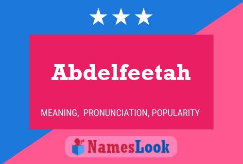 Poster del nome Abdelfeetah