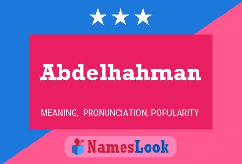 Poster del nome Abdelhahman