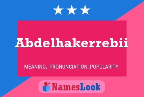 Poster del nome Abdelhakerrebii