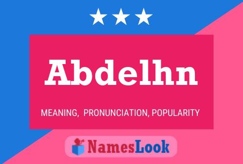 Poster del nome Abdelhn