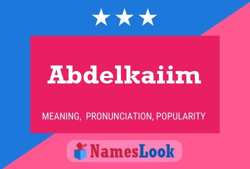 Poster del nome Abdelkaiim