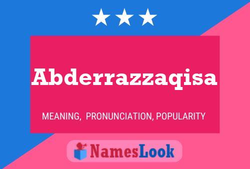 Poster del nome Abderrazzaqisa