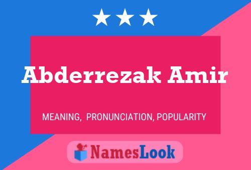 Poster del nome Abderrezak Amir