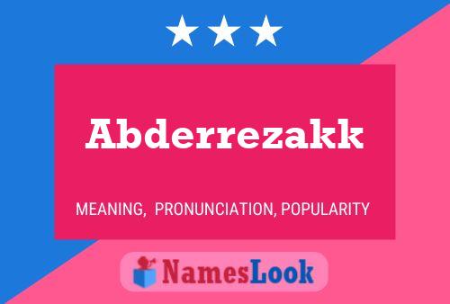 Poster del nome Abderrezakk