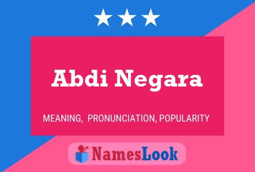 Poster del nome Abdi Negara