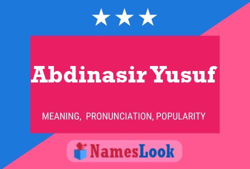 Poster del nome Abdinasir Yusuf