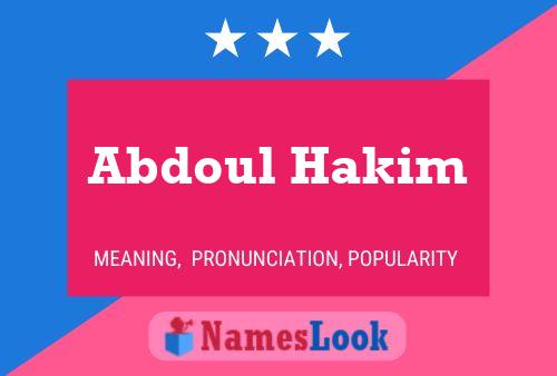 Poster del nome Abdoul Hakim