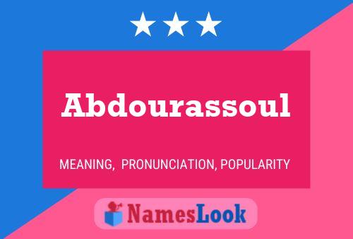 Poster del nome Abdourassoul