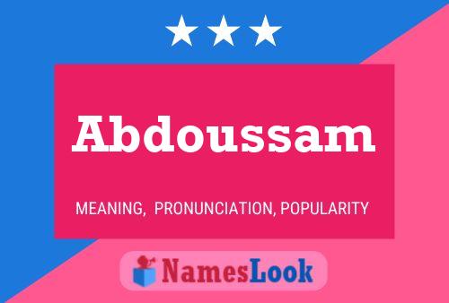 Poster del nome Abdoussam