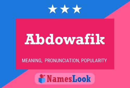 Poster del nome Abdowafik