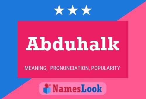 Poster del nome Abduhalk