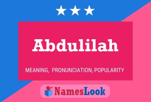 Poster del nome Abdulilah