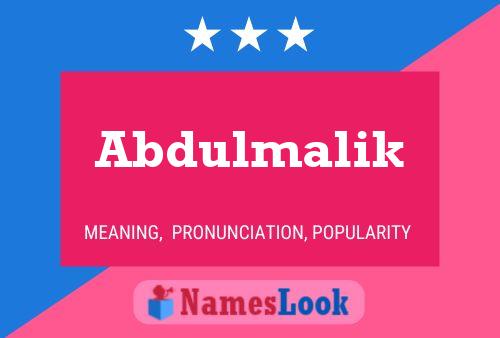 Poster del nome Abdulmalik