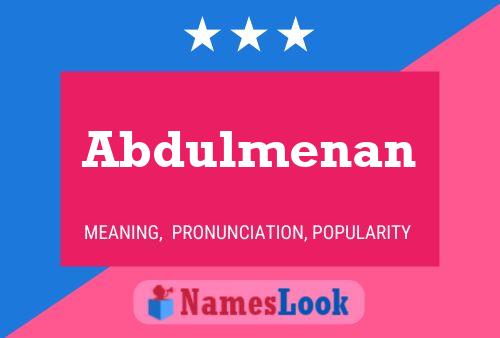 Poster del nome Abdulmenan