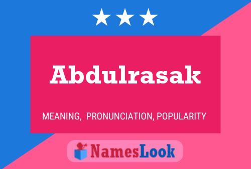 Poster del nome Abdulrasak