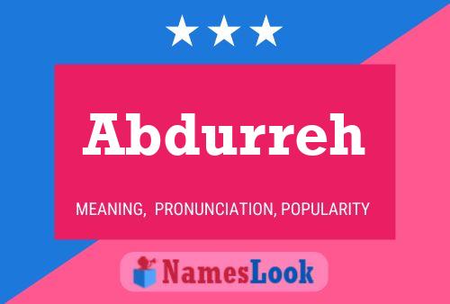 Poster del nome Abdurreh