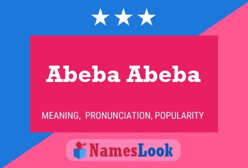 Poster del nome Abeba Abeba