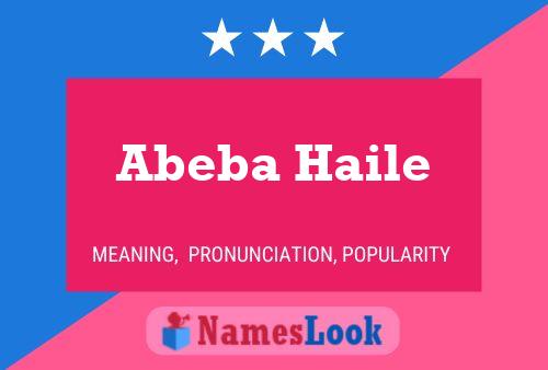 Poster del nome Abeba Haile