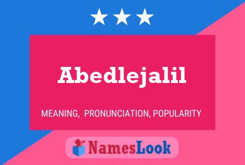 Poster del nome Abedlejalil