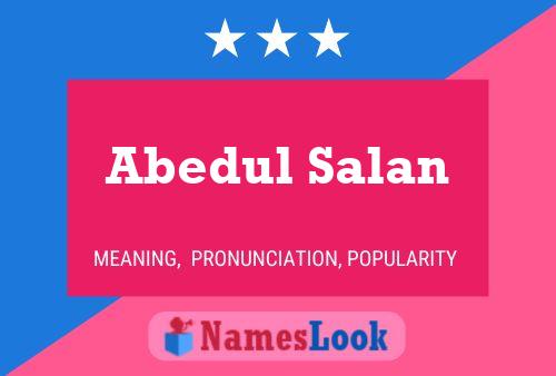 Poster del nome Abedul Salan