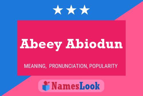 Poster del nome Abeey Abiodun