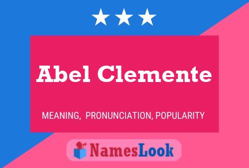 Poster del nome Abel Clemente